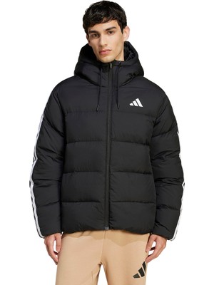 adidas Essentials Climawarm 3 Stripes Erkek Siyah Outdoor Mont JM4165