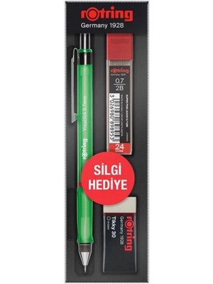 Rotring Okul Seti Visuclick Versatil /min Silgi 0.7 mm Opak Yeşil RO-VK07