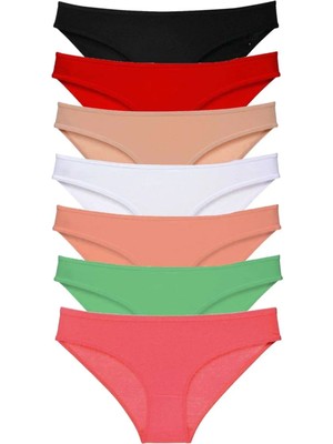 Teda 7 Adet Süper Eko Set Likralı Kadın Slip Külot Set 5 Teda Najmaddin
