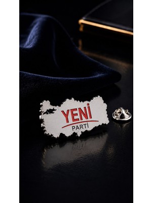 kuyumcudan Yeni Parti Türkiye Gümüş Kaplama Yaka Rozeti