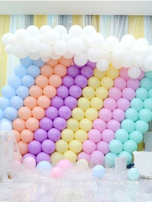 Artikel Makaron Balon 12" Inç 50 Adet Karışık Renkli Balon