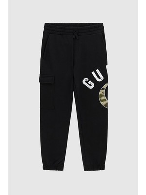Guess Erkek Çocuk Siyah Eşofman Altı