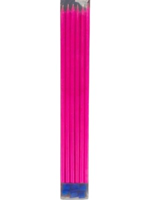 Duca Store Şeker Pembe Çubuk Mum 20 cm 6 Adet