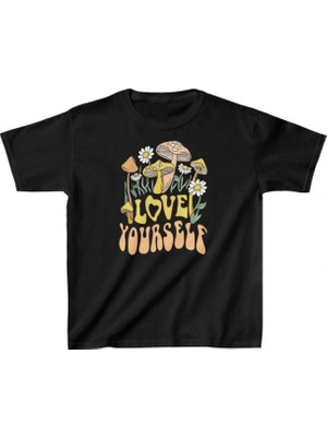 Hace Bazaar Baskılı T-Shirt - Siyah -