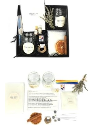 Duca Store Miebox Make It Easier Mum Kitleri - Aromaterapi Mum Yapım Seti - Kendin Yap Mum Malzemeleri (Aromaterapi Parafin Mum Kiti, Dıy Candle Making Kit)