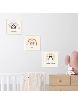 Duca Store Bebek Odasına Özel Minimal Gökkuşağı Tasarımlı Çerçeve