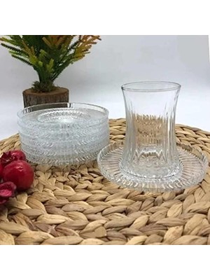 Duca Store Elysia Çay Takımı Seti 12 Parça Set Rinana Çay Tabağı 42901