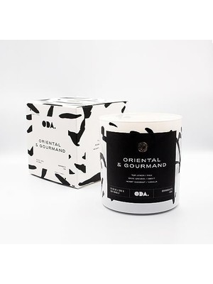Duca Store Oriental & Gourmand - Oryantal & Gurme Dekoratif Desenli Soya Mumu I 300 gr (Renkli)