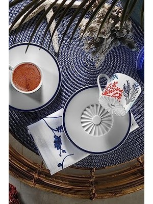 Duca Store Porselen 12216 Pilea 4 Parça 2 Kişilik Kahve Takımı