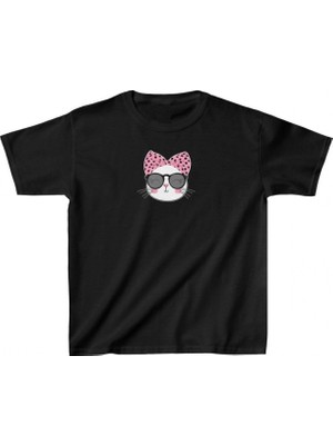 Hace Bazaar Baskılı T-Shirt - Siyah -