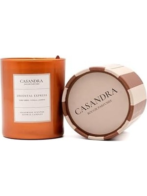 Duca Store Casandra Oriental Express Soya Mum – Amber, Vanilya & Yasemin Kokulu Dekoratif Aromaterapi Mum