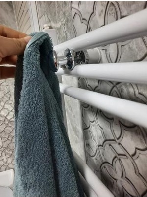 Duca Store Havlupan Radyatör Askısı, Banyo Askısı, Bornoz Askısı, Kolay Kurulum, Havlu Kıyafet Askısı, Banyo Kurutmalık (Krom)