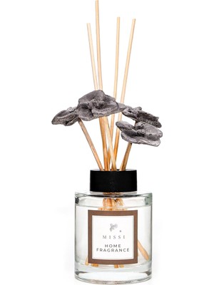 Duca Store 100 ml Gri Orkide Taş Bambu Çubuklu Black Vanilya Oda Kokusu