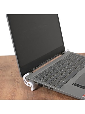 Duca Store Universal Notebook Macbook Standı Leptop Diz Üstü Bilgisayar Standı Beyaz Renk