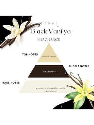 Duca Store 150 ml Siyah Bambu Çubuklu Black Vanilya Oda Kokusu