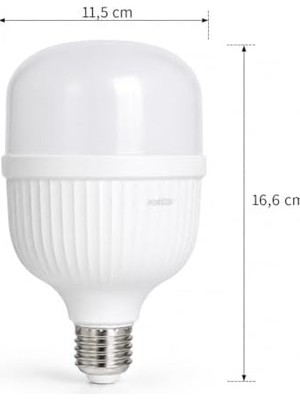Duca Store Jumbo LED Ampul 36W (200W Eşdeğer) - E27 Duy, 6500K Beyaz Işık, 4000 Lümen, Enerji Tasarruflu LED Lamba, 166X115MM, Ac 220V