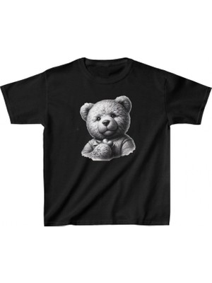 Hace Bazaar Baskılı T-Shirt - Siyah -