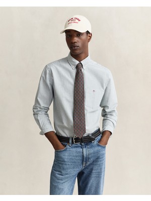 Gant Erkek Yeşil Regular Fit Oxford Gömlek 3000230.321