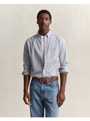 Gant Erkek Kahverengi Regular Fit Poplin Gömlek 3262001.260