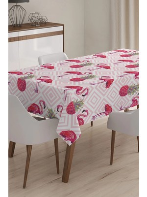 Rem Home Remhome Özel Tasarım 3D Dijital Baskılı Masa Örtüsü - 120 x 140 cm