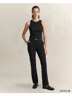Gant Kadın Siyah Slim Fit Pantolon 4150334.5