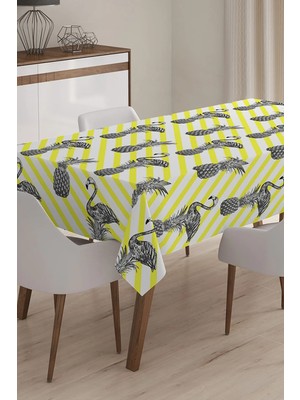 Rem Home Remhome Özel Tasarım 3D Dijital Baskılı Masa Örtüsü - 140 x 180 cm