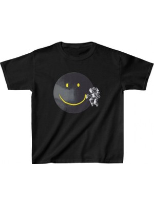 Hace Bazaar Baskılı T-Shirt - Siyah -