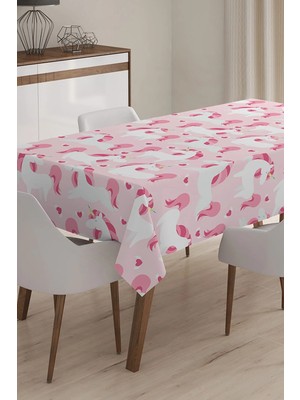 Rem Home Remhome Özel Tasarım 3D Dijital Baskılı Masa Örtüsü - 140 x 180 cm