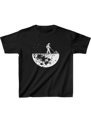 Hace Bazaar Baskılı T-Shirt - Siyah -