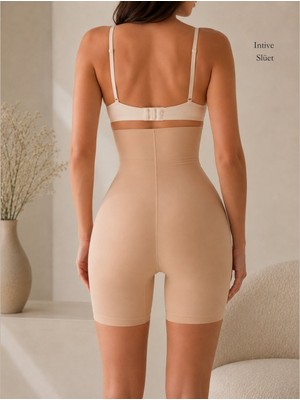 Intive Lingerie Papatya Yüksek Bel Beli Silikonlu Ultra Yüksek Bel Şort Korse