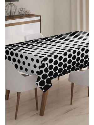Rem Home Remhome Geometrik Desenli Dijital Baskılı 3D Masa Örtüsü - 120 x 140 cm