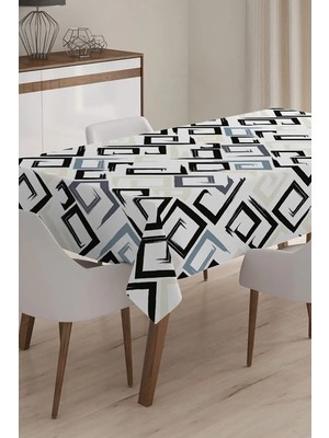 Rem Home Remhome Özel Tasarım Dijital Baskılı 3D Masa Örtüsü - 120 x 140 cm