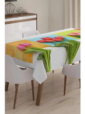 Rem Home Remhome Özel Tasarım 3D Dijital Baskılı Masa Örtüsü - 140 x 180 cm