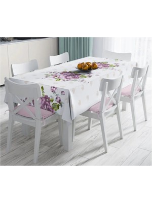 Rem Home Remhome Özel Tasarım Dijital Baskılı Leke Tutmaz Masa Örtüsü- 140 x 180 cm