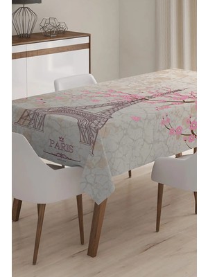 Rem Home Remhome Özel Tasarım 3D Dijital Baskılı Masa Örtüsü - 140 x 180 cm