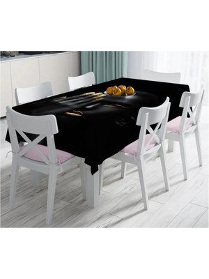Rem Home Remhome Özel Tasarım Dijital Baskılı Leke Tutmaz Masa ÖRTÜSÜ-120X140 cm