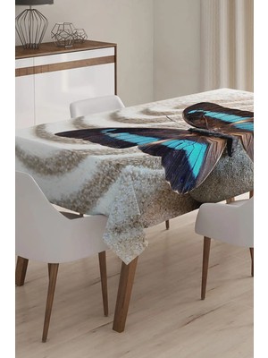 Rem Home Remhome Özel Tasarım 3D Dijital Baskılı Masa Örtüsü - 120 x 140 cm