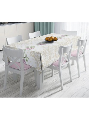 Rem Home Remhome Özel Tasarım Dijital Baskılı Leke Tutmaz Masa ÖRTÜSÜ-120X140 cm 90 x 90 cm
