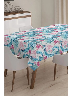 Rem Home Remhome Geometrik Desenli Dijital Baskılı Masa Örtüsü - 140 x 180 cm