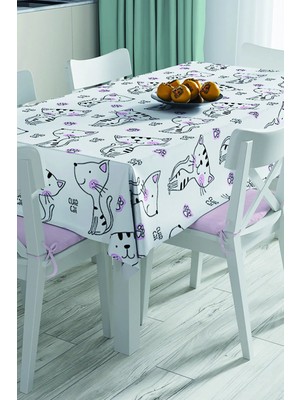 Rem Home Remhome Özel Tasarım 3D Dijital Baskılı Masa Örtüsü 90 x 90 cm
