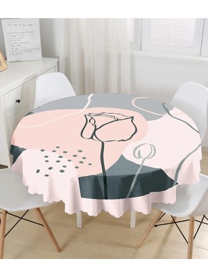 Rem Home Remhome Bohemian Özel Tasarım Yuvarlak Masa Örtüsü - Çap 140CM 140 x 140 cm