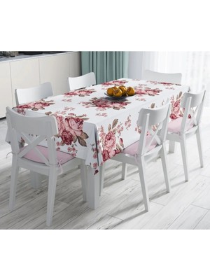 Rem Home Remhome Özel Tasarım Dijital Baskılı Leke Tutmaz Masa ÖRTÜSÜ-120X140 cm 90 x 90 cm