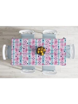 Rem Home Remhome Özel Tasarım Dijital Baskılı Leke Tutmaz Masa Örtüsü 120×140 cm 120 x 140 cm