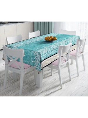 Rem Home Remhome Özel Tasarım Dijital Baskılı Leke Tutmaz Masa ÖRTÜSÜ-120X140 cm