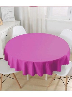 Rem Home Remhome Mor Renkli Dijital Baskılı Yuvarlak Masa Örtüsü - Çap 140CM 140 x 140 cm