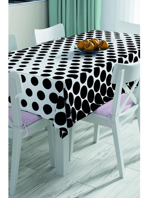 Rem Home Remhome Geometrik Desenli Dijital Baskılı 3D Masa Örtüsü 90 x 90 cm