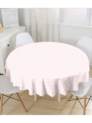 Rem Home Remhome Yıldız Desenli Dijital Baskılı Yuvarlak Masa Örtüsü - Çap 140CM 140 x 140 cm