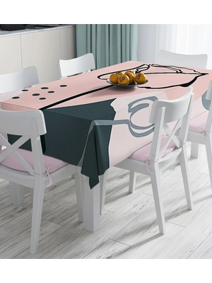 Rem Home Remhome Bohemian Özel Tasarım Dijital Baskılı Masa Örtüsü 90 x 90 cm