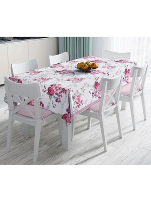 Rem Home Remhome Özel Tasarım Dijital Baskılı Leke Tutmaz Masa ÖRTÜSÜ-120X140 cm 90 x 90 cm