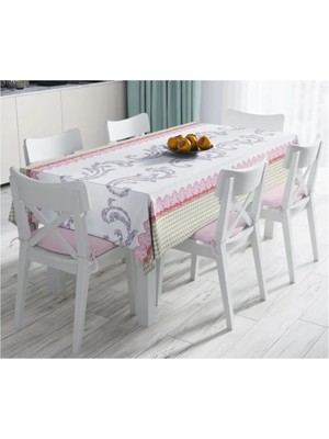 Rem Home Remhome Özel Tasarım Dijital Baskılı Leke Tutmaz Masa Örtüsü- 140 x 180 cm